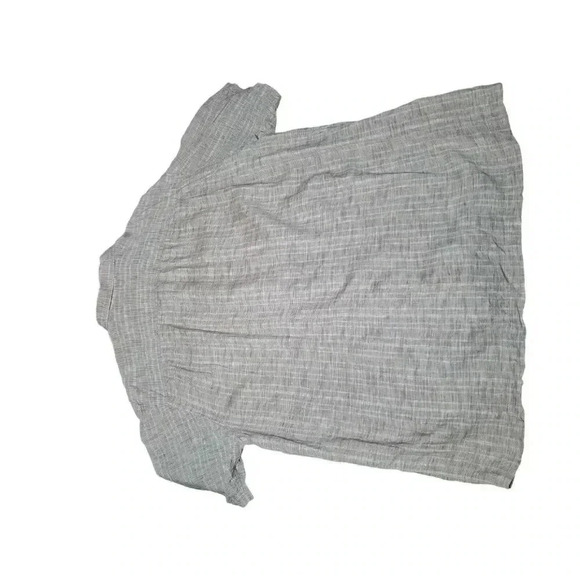 Men's Tommy Bahama 100% Linen Brown Short Sleeve Button Down Shirt- Size 2XL - Picture 7 of 11